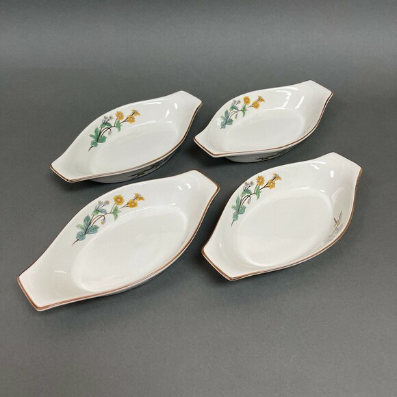 Woodhill Citation Au Gratin Augratin Bakeware Floral 8 1/2" Lot of 4 - Picture 1 of 6